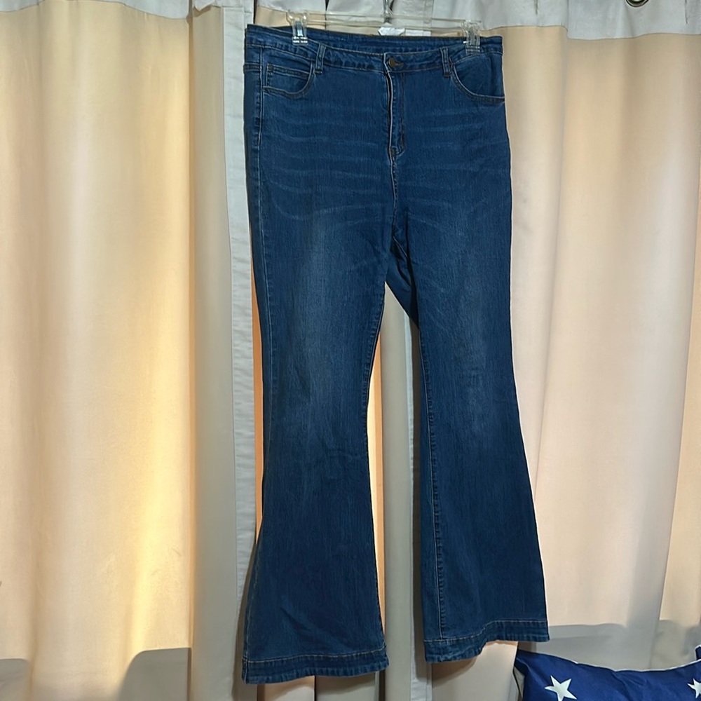 90s Vintage Classic Flare Hem High Waist Jeans